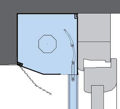 Systemaufbau: Vorbau Rollladen mit stranggepresstem Kasten, Putzträger 20°